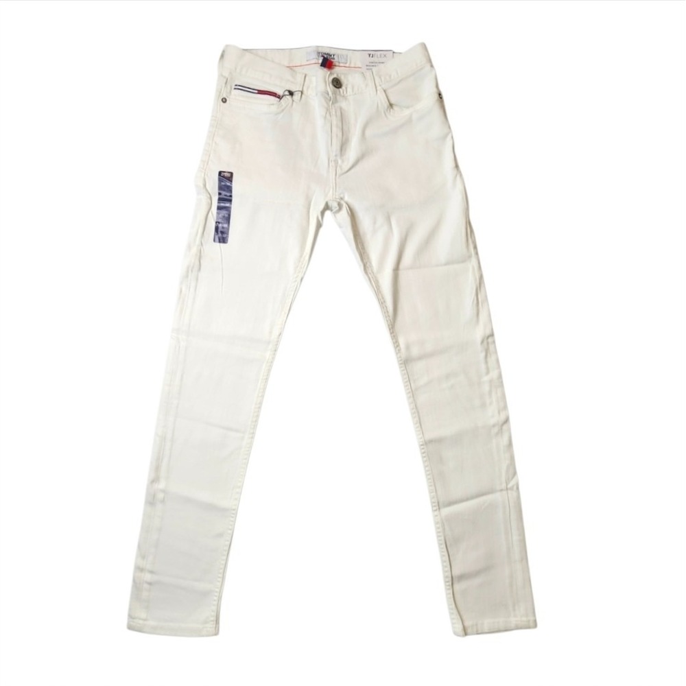 Tommy Hilfiger Men's Stretch Skinny Jeans White Size 30x32 OEM NWT